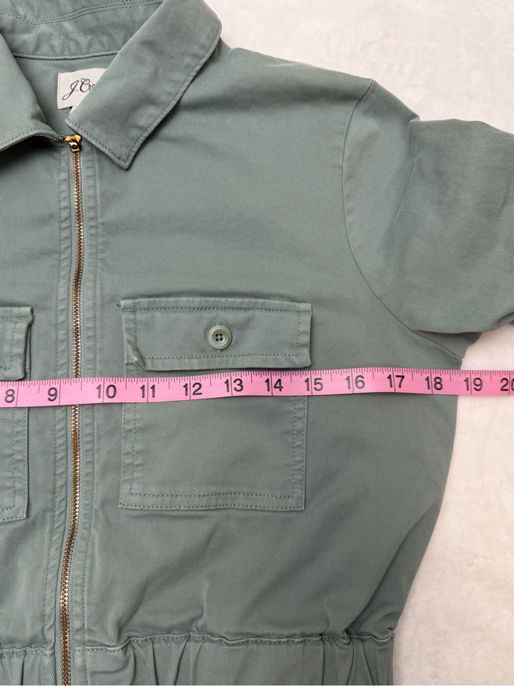 J.Crew Utility Shirt Dress 4 Cotton Military Chic Safari Fall Transition Travel - Picture 7 of 11